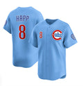 Chicago Cubs #8 Ian Happ Blue Puhics 2024-25 2nd Alternate Limited Stitched Jersey