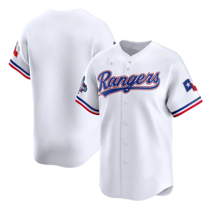 Texas Rangers Blank White Puhics 2023 World Series Champions Stitched Jersey