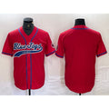 Toronto Blue Jays Blank Red Puhics Cool Base Stitched Jersey