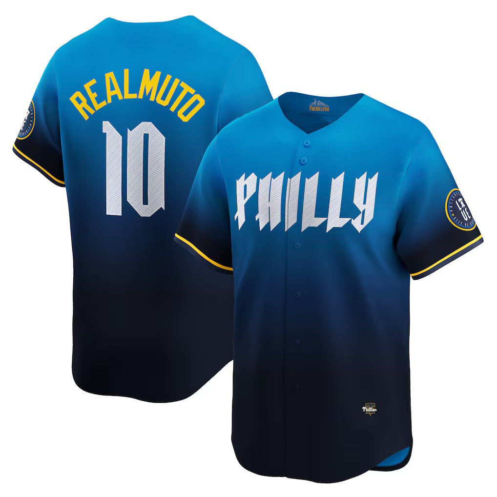 Philadelphia Phillies #10 J.T. Realmuto Blue Puhics 2024 City Connect Limited Player Jersey