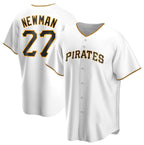 Pittsburgh Pirates #27 Kevin Newman White Puhics Cool Base Stitched Jersey