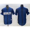 Detroit Tigers Blank 2024 Navy Puhics City Connect Cool Base Limited Stitched Jersey