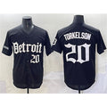 Detroit Tigers #20 Spencer Torkelson Black Puhics 'Motor Gothic Edition' Vapor Premier Limited Stitched Jersey