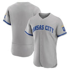 Kansas City Royals Blank Grey Puhics Flex Base Stitched Jersey