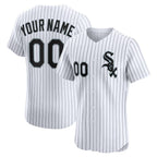 Custom Chicago White Sox White Puhics Home Elite Jersey