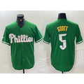 Philadelphia Phillies #5 Bryson Stott Green Puhics 2024 City Connect Stitched Jersey