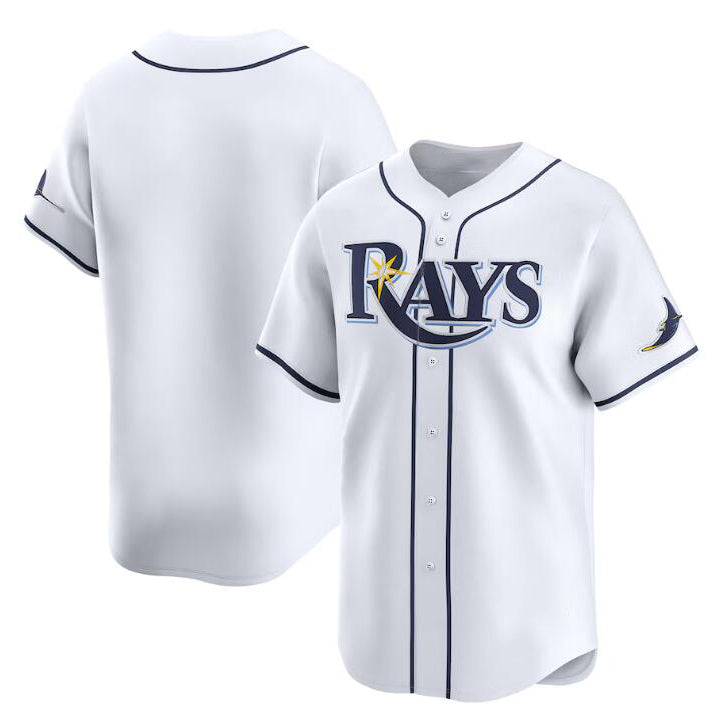 Tampa Bay Rays Blank White Puhics Home Limited Stitched Jersey