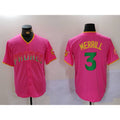 San Diego Padres #3 Jackson Merrill Pink Puhics Player Number Fashion Jerseys