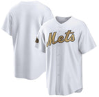 New York Mets Blank White Puhics 2022 All-Star Cool Base Stitched Jersey