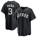 Houston Astros #3 Jeremy Pena Black Puhics Lights Out Limited Stitched Jersey
