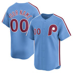 Custom Philadelphia Phillies Light Blue Puhics Alternate Limited Jersey
