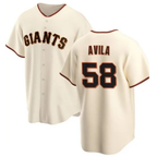 San Francisco Giants #58 Nick Avila Cream Puhics Cool Base Stitched Jersey