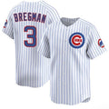 Chicago Cubs #3 Alex Bregman White Puhics 2026 Home Limited Stitched Jersey