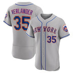 New York Mets #35 Justin Verlander Gray Puhics Flex Base Stitched Jersey