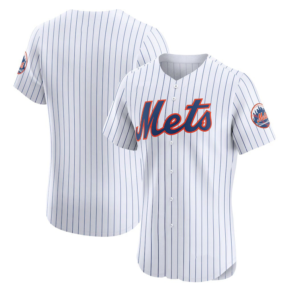 New York Mets White Puhics Home Elite Jersey