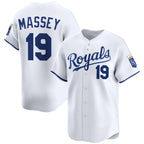 Kansas City Royals #19 Michael Massey White Puhics 2024 Home Limited Stitched Jersey