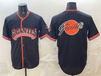 San Francisco Giants Team Big Logo Black Puhics 2026 Alternate Stadium Stitched Jersey