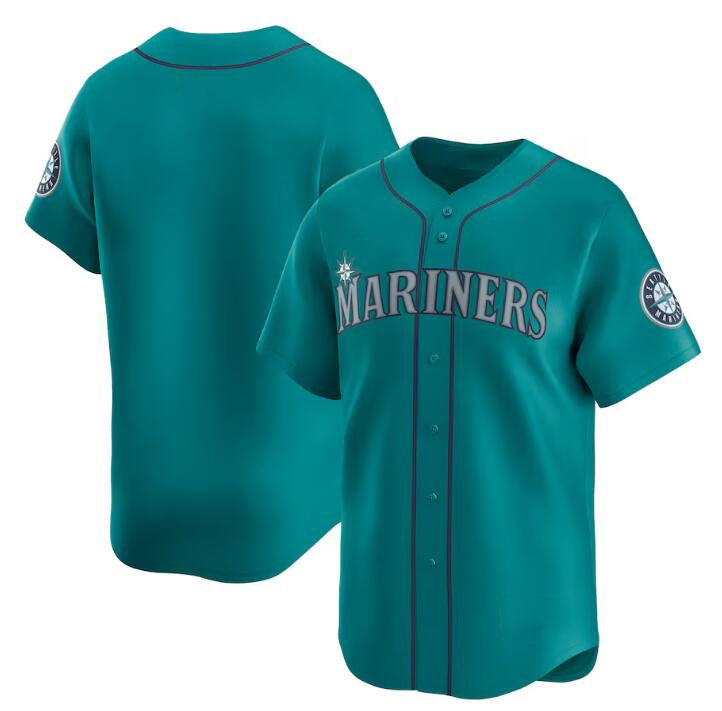 Seattle Mariners Blank Aqua Puhics Alternate Limited Stitched jersey