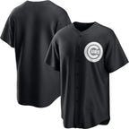 Chicago Cubs Blank Black Puhics Lights Out Limited Stitched Jersey