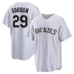 Colorado Rockies #29 Tanner Gordon White Puhics Home Replica Jersey