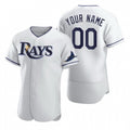 Custom Tampa Bay Rays White Puhics 2020 Stitched Flex Base Jersey