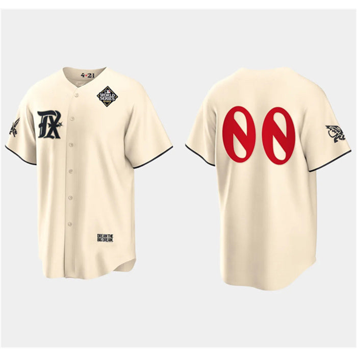 Custom Texas Rangers Active Player Cream Puhics 2023 World Series City Connect Stitched Jersey