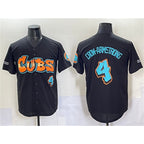 Chicago Cubs #4 Pete Crow-Armstrong Black Puhics 'Graffiti North Side Edition' Vapor Premier Limited Stitched Jersey