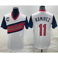 Cleveland Indians #11 Jose Ramirez White Puhics 2021 Little League Classic Stitched Jersey