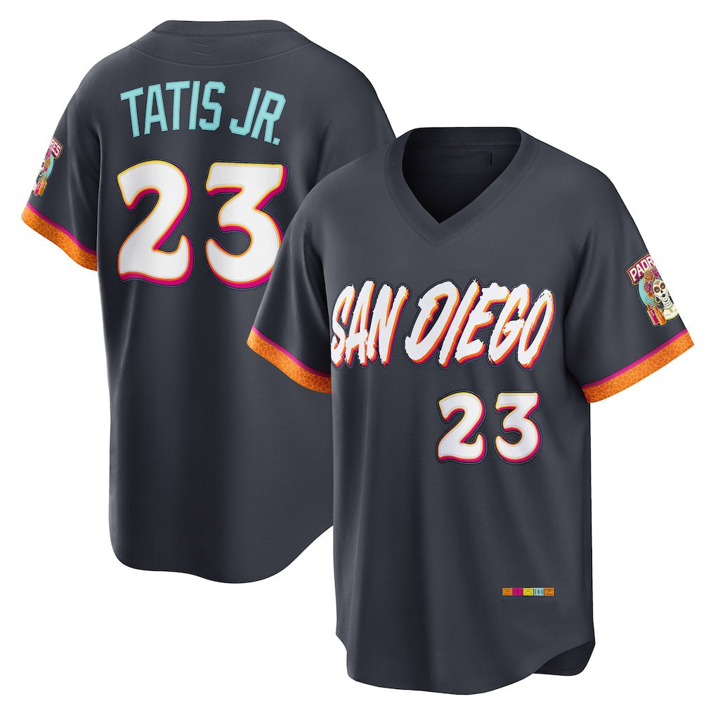 San Diego Padres #23 Fernando Tatis Jr. Obsidian Puhics 2026 City Connect Stadium Jersey