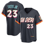 San Diego Padres #23 Fernando Tatis Jr. Obsidian Puhics 2026 City Connect Stadium Jersey