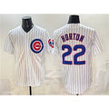Chicago Cubs #22 Cade Horton White Puhics Cool Base Stitched Jersey