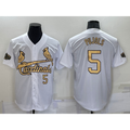 St. Louis Cardinals #5 Albert Pujols Number White Puhics 2022 All Star Stitched Cool Base Jersey