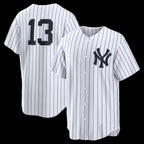 New York Yankees #13 Jazz Chisholm Jr. White Puhics Home Replica Jersey 2