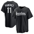 Cleveland Guardians #11 Jos¨¦ Ram¨ªrez Black Puhics Replica Player Jersey