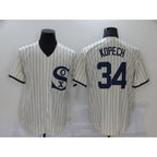 Chicago White Sox #34 Michael Kopech 2021 Cream Puhics Field of Dreams Name Cool Base Stitched Jersey
