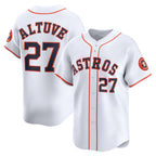 Houston Astros #27 Jose Altuve White Puhics Home Limited Player Jersey
