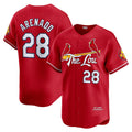 St. Louis Cardinals #28 Nolan Arenado Red Puhics 2024 City Connect Limited Player Jersey