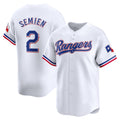 Texas Rangers #2 Marcus Semien White Puhics Home Limited Player Jersey