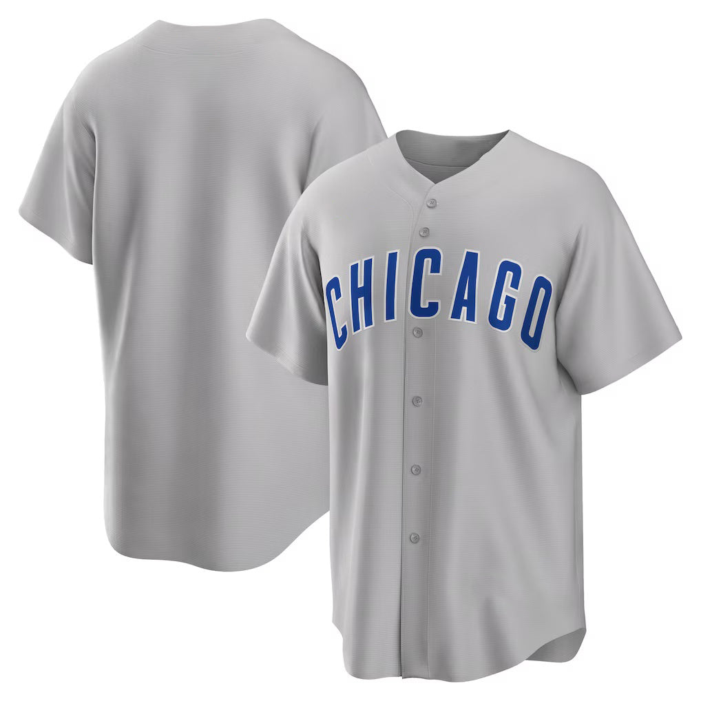 Chicago Cubs Gray Puhics Road Replica Team Jersey