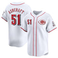 Cincinnati Reds #51 Graham Ashcraft White Puhics Home Limited Stitched Jersey