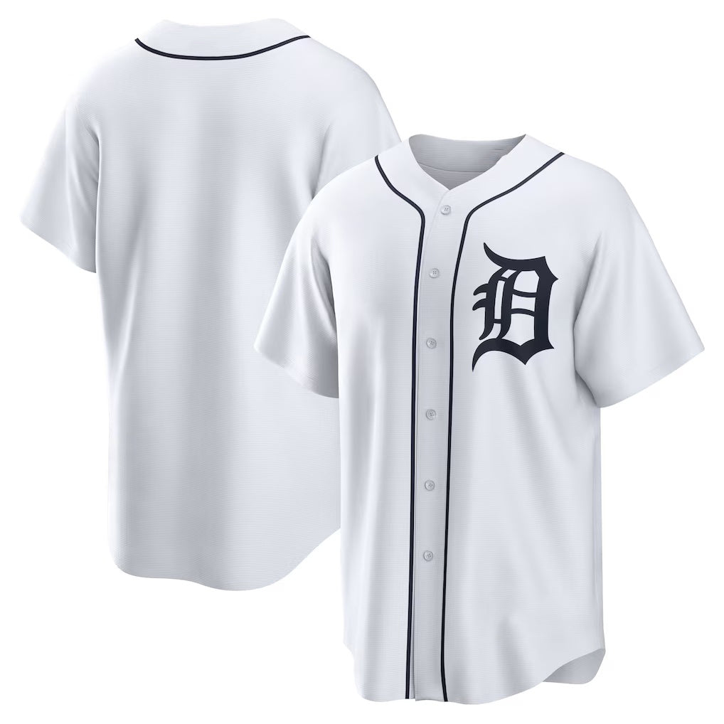 Detroit Tigers White Puhics Home Replica Team Jersey