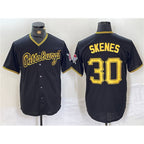 Pittsburgh Pirates #30 Paul Skenes Black Puhics Stitched Jersey