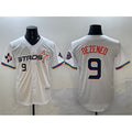 Houston Astros #9 Zach Dezenzo White Puhics 2025 City Connect With Texas Patch Limited Stitched Jersey