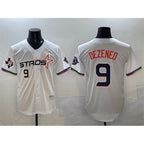 Houston Astros #9 Zach Dezenzo White Puhics 2025 City Connect With Texas Patch Limited Stitched Jersey