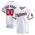 Custom Washington Nationals White Puhics Home Limited Jersey