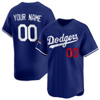 Cuatom Los Angeles Dodgers Active Player Royal Puhics 2024 World Series Champions Alternate Limited Stitched Jersey