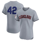Cleveland Guardians #42 Jackie Robinson Gray Puhics Road 2024 Day Elite Jersey