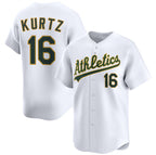 Oakland Athletics #16 Nick Kurtz White Puhics 2024 Home Limited Stitched Jersey