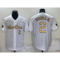 Miami Marlins #2 Jazz Chisholm Jr Number White Puhics 2022 All Star Stitched Cool Base Jersey