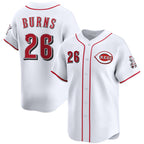 Cincinnati Reds #26 Chase Burns White Puhics Home Limited Stitched Jersey
